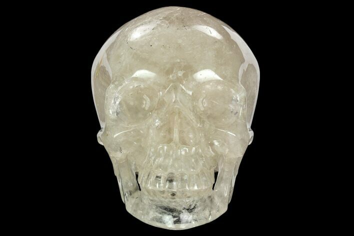 Realistic, Polished Quartz Crystal Skull #127583